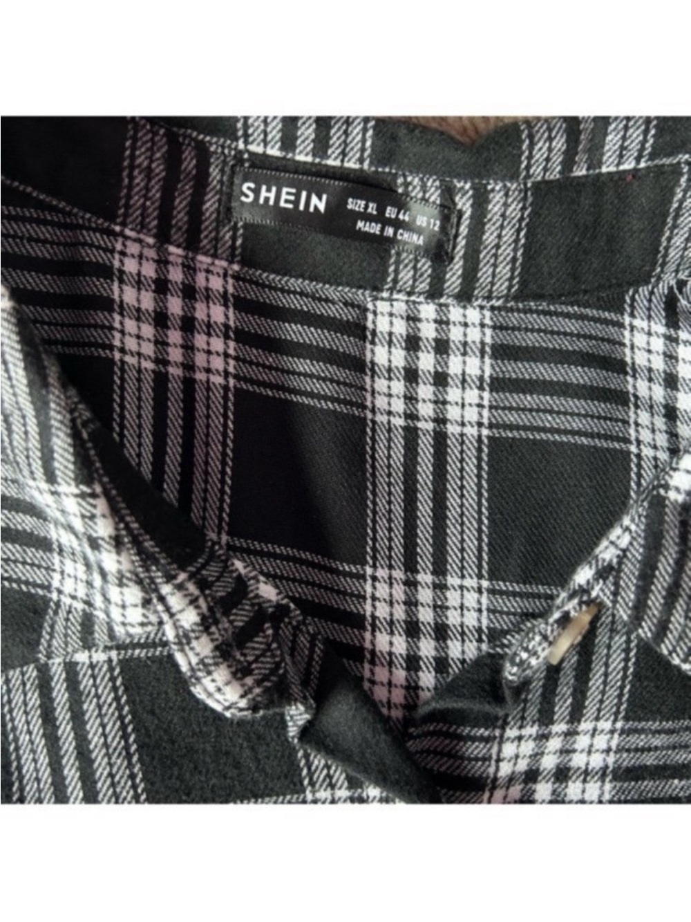 Cropped Button Down Flannel - Picture 2 of 3